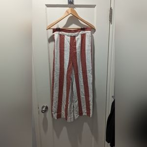 Madewell Hudson Pull On Crop Pants in Bold Stripe